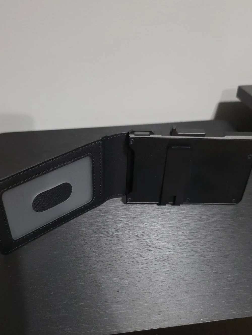 Black Slim Pop Up Wallet